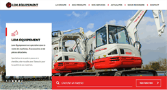 Desktop Screenshot of lem-equipement.com